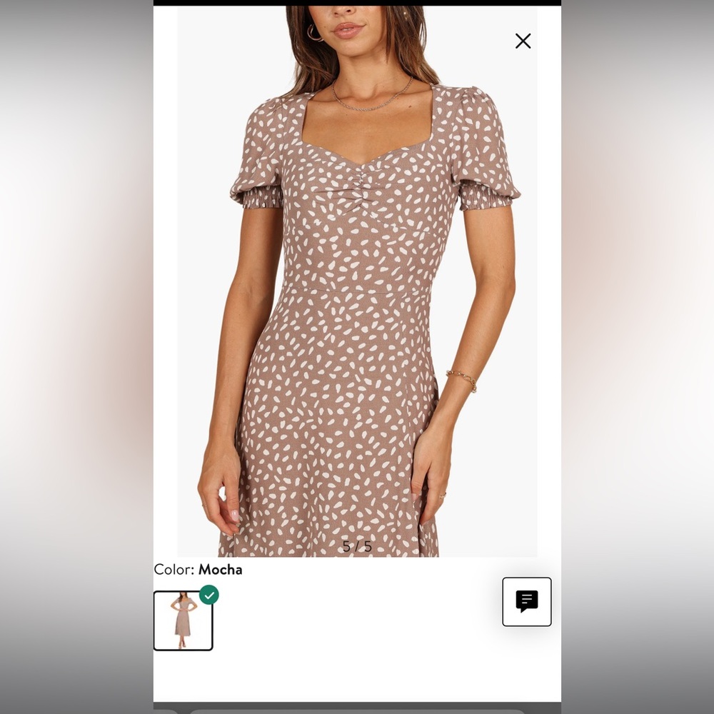 NWOT Midi Petal & Pup Beige Dress from Nordstrom - size 0